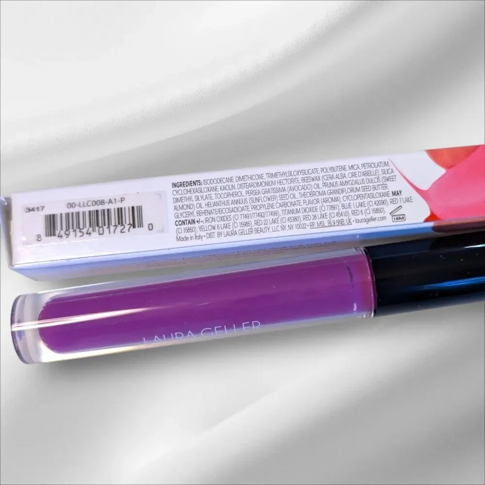 NEW Rare ORCHID LOVE Laura Geller Fifty 50 Kisses Lip Locking Liquid Color